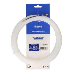 Sonda Pasacables Guía, Nylon, 20 M X 3 Mm
