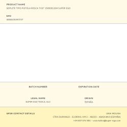 Soplete Tipo Pistola Rosca 7/16" 1500001304 Super Ego