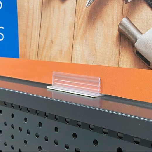 Soporte Adhesivo Para Sujetar Carteleria Pvc