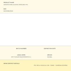 Soporte Adhesivo Para Sujetar Carteleria Pvc