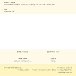 Soporte Armario Central Ovalado Blanco (1 Ud) Cintacor - Storplanet