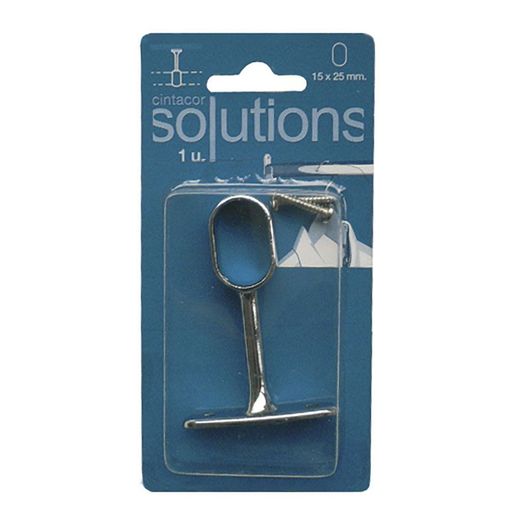 Soporte Armario Central Ovalado Cromado Cintacor - Storplanet