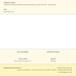 Soporte Armario Terminal Ovalado Blanco (2 Uds) Cintacor - Storplanet