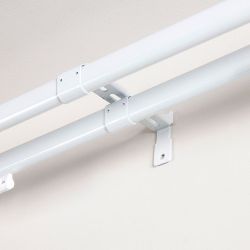 Soporte Central Doble Riel Reforzado Blanco