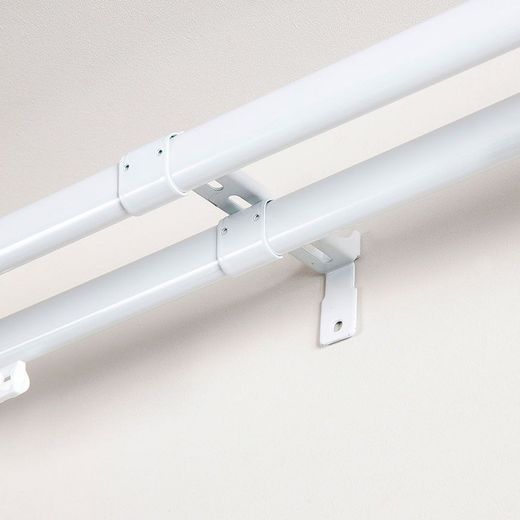 Soporte Central Doble Riel Reforzado Blanco
