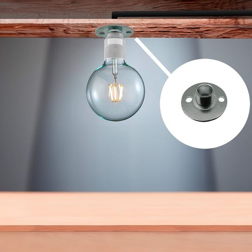 Soporte Con Espiga, Ap15, Acero Zincado, 26 Mm. 2 Unidades