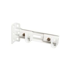 Soporte Lateral Doble Riel Reforzado Blanco, 2 Uds