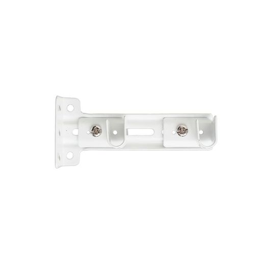 Soporte Lateral Doble Riel Reforzado Blanco, 2 Uds