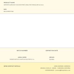 Soporte Gancho Fijacion Para Cable Rectangular 5X11Mm