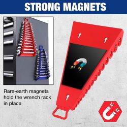 Soporte Magnético Para Llaves, Triangular, 15 Posiciones, 345 X 188 X 48 Mm