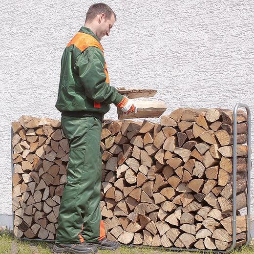 Soporte Metálico Extensible Para Almacenar Leña Hasta 1,17 M³