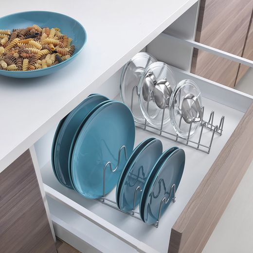 Soporte Lido Para Platos, Tapaderas Y Tablas De Corte 29 X 50 X 17 Cm