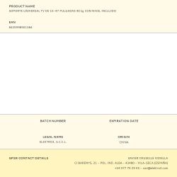 Soporte Universal Tv De 15-47 Pulgadas 45 Kg Con Nivel Incluido