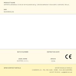 Soporte Universal Tv De 26-55 Pulgadas 60 Kg  Con Dos Brazos Y Oscilante. Con Nivel Incluido