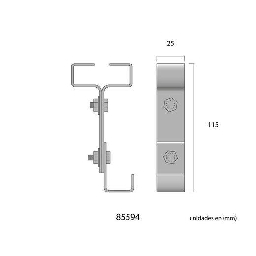 Soporte Viga Ipn 10 Zinc
