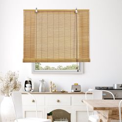 Estor Enrollable Bambú Ocre Mango 120 X 175 Cm