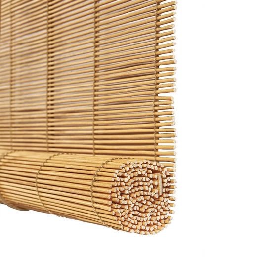 Estor Enrollable Bambú Ocre Mango 120 X 175 Cm