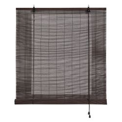 Estor Enrollable Bambú Ocre Wengue 150 X 175 Cm
