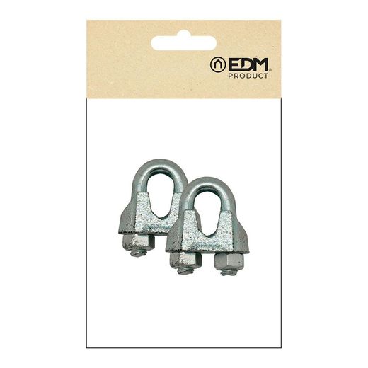 Sujetacable Din-741 Sjt01, Acero Galvanizado, M5 3/16". 2 Unidades