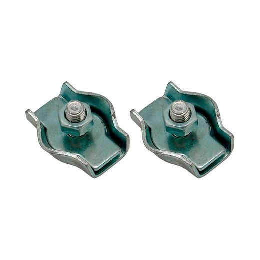Sujetacable Plano Simple Sjt03, 5 Mm, Galvanizado, Blister 2 Uds