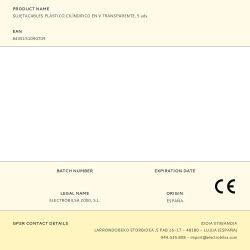 Sujetacables De Plástico, Cilíndrico En V, Transparente, 5 Uds