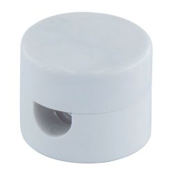 Sujetacables De Plástico, Redondo, Blanco, 5 Uds