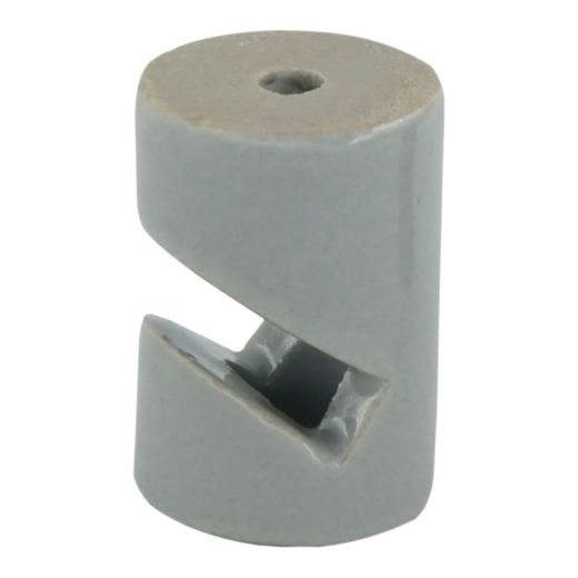 Sujetacables Porcelana Cilíndrico En V Negro, 5 Uds, Ø20 X 30 Mm