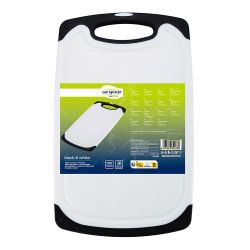 Tabla De Corte Tpe Blanco Y Negro 31,5 X 20 X 0,9 Cm