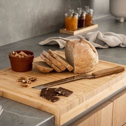 Tabla De Corte De Bambú 45 X 35 X 5 Cm