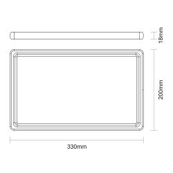 Tabla De Corte De Madera Acabado Natural 34 X 23,3 X 1,8 Cm