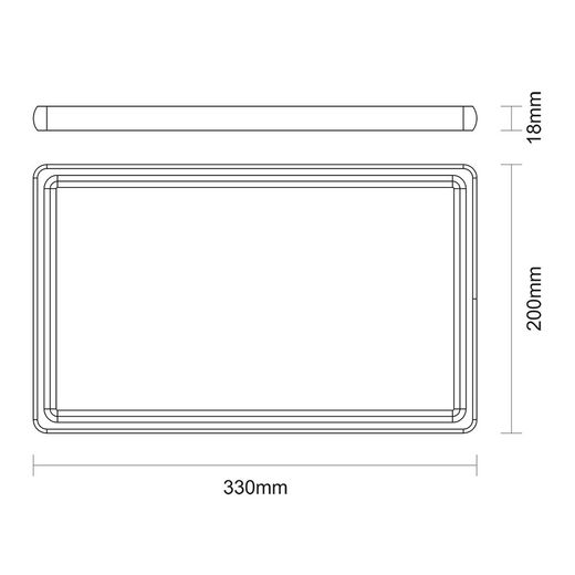 Tabla De Corte De Madera Acabado Natural 34 X 23,3 X 1,8 Cm