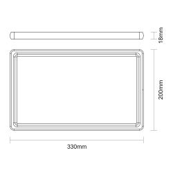 Tabla De Corte De Madera Acabado Natural 34 X 23,3 X 1,8 Cm