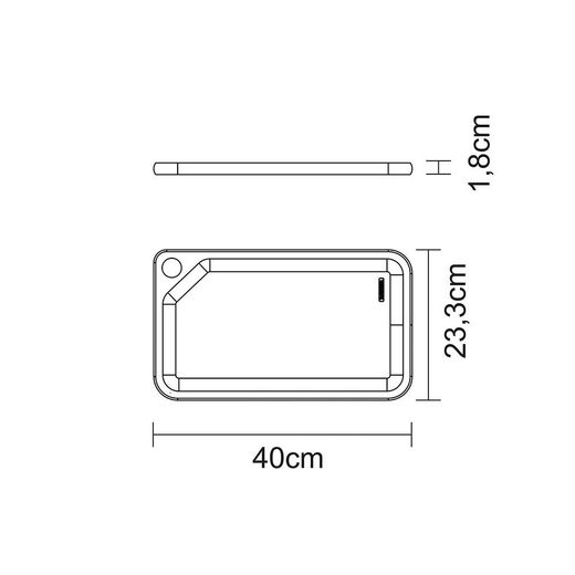 Tabla Para Cortar Y Servir 40 X 23,3 X 1,8 Cm