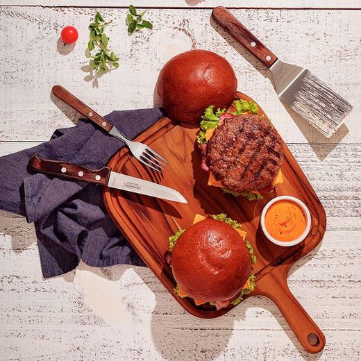 Tabla Para Cortar Y Servir Con Mango 40 X 28 X 1,8 Cm