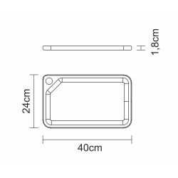 Tabla Para Corte De Asado 40X24X1,8Cm Tramontina