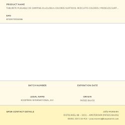 Taburete De Camping Plegable Colores Surtidos, 31 X 31 X 50 Cm