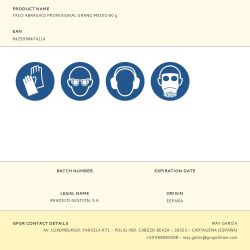 Taco Abrasivo Profesional Grano Medio 60 G