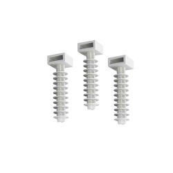 Taco Para Brida N°8 Blanco 100 Unid.