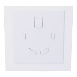 Tapa 175 X 175 Mm Color Blanco Brillante Para Extractor 08413 Ø10Cm Edm
