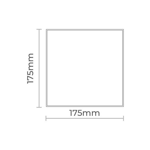 Tapa 175 X 175 Mm Color Blanco Brillante Para Extractor 08413 Ø10Cm Edm