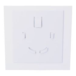 Tapa 175 X 175 Mm Color Blanco Brillante Para Extractor 08413 Ø10Cm Edm