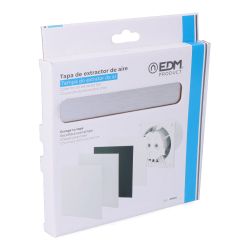Tapa 175 X 175Mm Color Gris Aluminio Cepillado Para Extractor 08413 Ø10Cm Edm