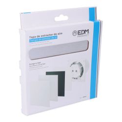 Tapa 175 X 175Mm Color Gris Aluminio Cepillado Para Extractor 08413 Ø10Cm Edm