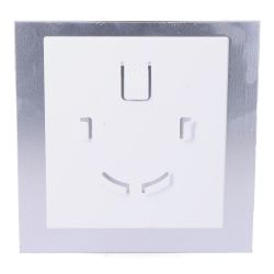 Tapa 175X175 Mm Cristal Blanco Mate Para Extractor 08413 Ø10Cm  Edm