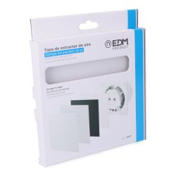 Tapa 175X175 Mm Cristal Blanco Mate Para Extractor 08413 Ø10Cm  Edm