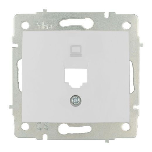 Tapa + Chasis Para Toma De Datos Rj45 Serie Europa Solera Erp88/1