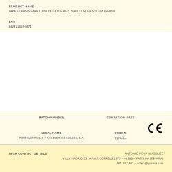 Tapa + Chasis Para Toma De Datos Rj45 Serie Europa Solera Erp88/1