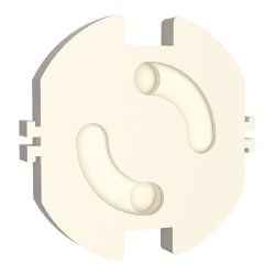 Tapa De Enchufe Giratorios Base T/Tl, Blister 10 Uds