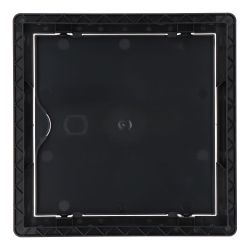 Tapa De Registro Cuadrada Empotrable Abs 15X15Cm Gris Antracita