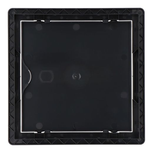 Tapa De Registro Cuadrada Empotrable Abs 15X15Cm Gris Antracita